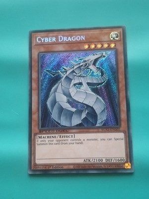 Yugioh Card - Cyber Dragon Secret Rare SXG1-ENG01 MP-image
