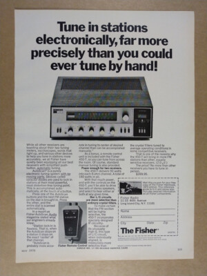 1970 Fisher 450T Stereo Receiver vintage print Ad-image
