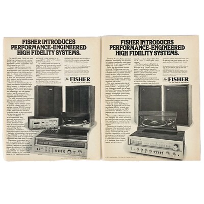 Vintage 1977 Magazine Print Ad Fisher Stereos ACS1218 ACS1403 High Fidelity-image