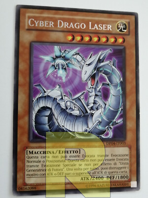 Cyber Drago Laser / Dragon Laser® Rare® DP04-IT003® Italian® EX-image