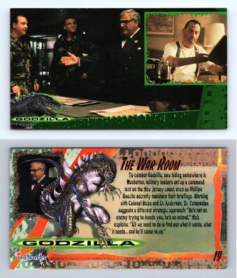 The War Room #19 Godzilla 1998 Inkworks Supervue Trading Card-image