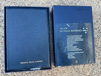 1967 New Scofield Reference Bible KJV Oxford O9153x Leather Thumb Index-image