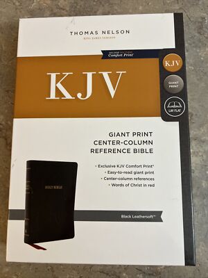 KJV Deluxe Reference Bible Thomas Nelson Black-image