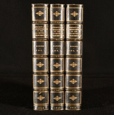 1855 3Vol The Literary Life and Correspondence of the Countess of Blessington...-image