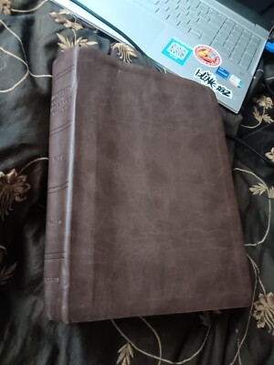 KIRKBRIDE NIV Thompson Chain Reference Bible Brown soft Leather Red Letter-image