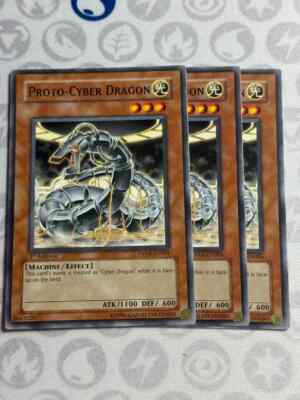 3x Proto-Cyber Dragon - DP04-EN004 - Common (NM) - Yugioh Playset-image