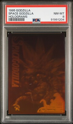 SPACE GODZILLA 1995 Amada Godzilla Holograms PSA 8 NM-MT-image