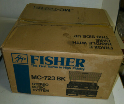 VTG Fisher MC-723BK Stereo Music System Box Only Record Cassette -image