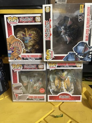 Yugioh Funko Pop Lot Exodia Blue Eyes Ultimate Dragon Rainbow Cyber End Dragon-image