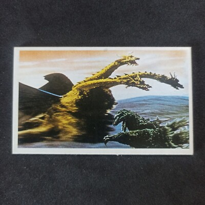 King Ghidorah Menko Card 1970s/80s Showa Era Retro Toho Godzilla Good B-image