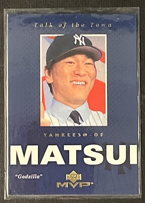 2003 Upper Deck MVP Talk of the Town Hideki Matsui Godzilla # TT1 NY Yankees RC-image