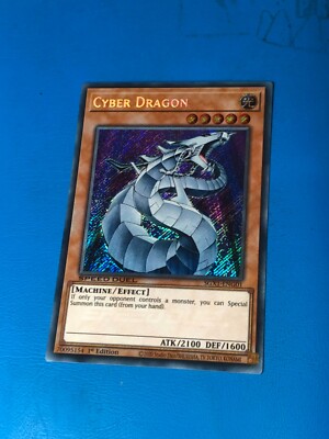 YUGIOH Secret Rare Cyber Dragon SGX1-ENG01 1st Edition-image