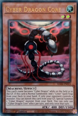 RA04-EN013 CYBER DRAGON CORE ULTRA RARE 1ST EDITION YuGiOh CARD-image