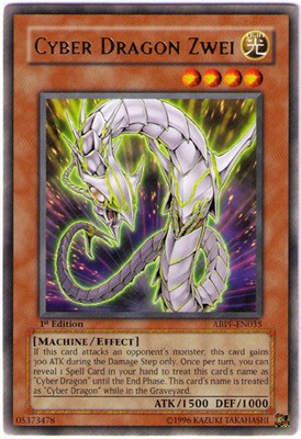 Cyber Dragon Zwei - ABPF-EN035 - Rare - 1st Edition - Moderately Played-image