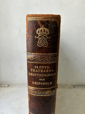 leather-bound 1937 Slottsteatrarna På Drottingholm och Gripsholm signed #259/520-image