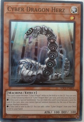 YUGIOH Cyber Dragon Herz SDCS-EN009 1st Ed Super Rare NM 1x-image