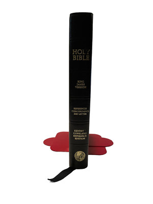 HOLY BIBLE KJV Kenneth Copeland Reference Edition Genuine Leather Red Letter-image
