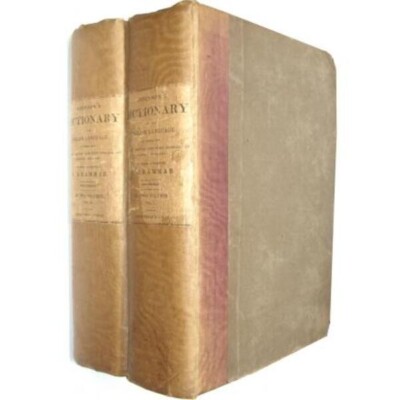 Samuel Johnson - 1833 Dictionary of the English language T.T. and J. Tegg 2 vol-image