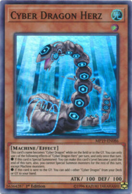 *** CYBER DRAGON HERZ *** 1ST EDITION SUPER RARE MP19-EN086 YUGIOH! -image