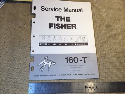 ORIGINAL VINTAGE FISHER 160T STEREO SERVICE MANUAL-image