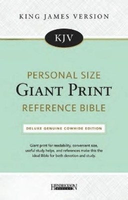 Hendrickson Bib KJV Personal Size Giant Print Refere (Leather Bound) (UK IMPORT)-image