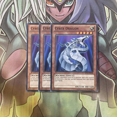 BP01-EN138 x3 Cyber Dragon Common Excellent Condition Yugioh-image