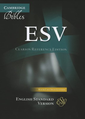 ESV Clarion Reference Bible, Black Calf Split Leather, ES484:X-image