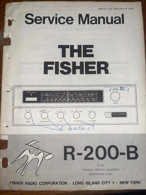 Fisher R-200-B Service Manual Stereo Tuner Original-image