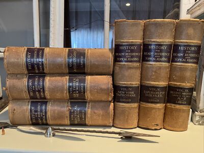 History for Ready Reference by J.N. Larned, 1901 *COMPLETE 6 Vol. Set*-image