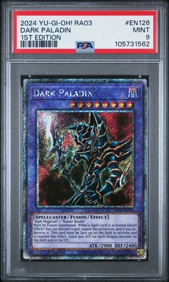 2024 YU-GI-OH! RA03-QUARTER CENTURY BONANZA 1ST EDITION DARK PALADIN PSA 9-image