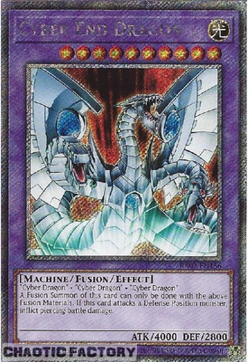 YUGIOH RA03-EN156 Cyber End Dragon Platinum Secret Rare 1st Edition NM-image