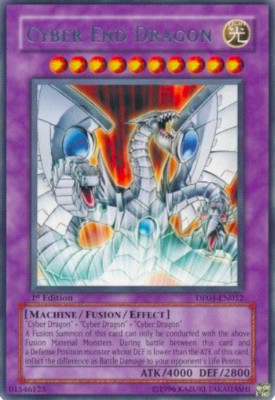1X LP Cyber End Dragon - DP04-EN012 - Rare 1st Edition-image