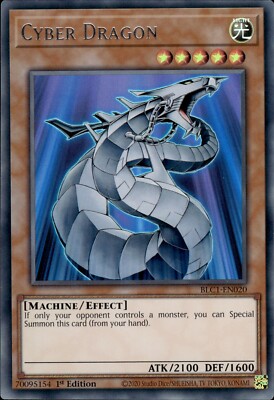 Cyber Dragon - Silver Ultra Rare 1st Edition BLC1-EN020 - NM - YuGiOh-image