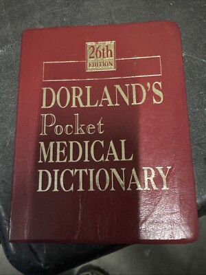 Leather-bound Dorland's Pocket Medical Dictionary 2001 Edition 26 FREE SHIPPING-image
