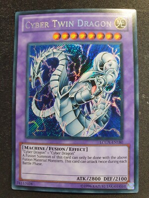 Yu-Gi-Oh! LCGX-EN180 Cyber Twin Dragon Secret Rare NM-image