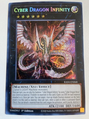 Cyber Dragon Infinity (Secret Rare) RA04-EN068 Quarter Century Stampede 1st...-image