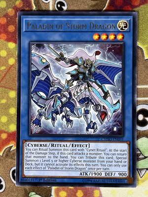 Yugioh Paladin Of Storm Dragon CYHO-EN031 Single-image