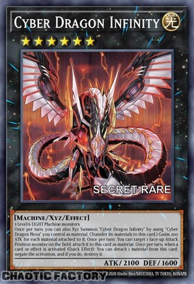 YUGIOH RA04-EN068 Cyber Dragon Infinity Secret Rare 1st Edition NM-image