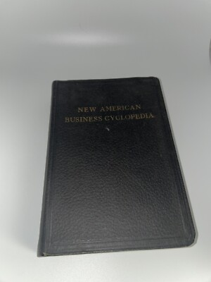 1923 New American Business Cyclopedia leather bound book-image