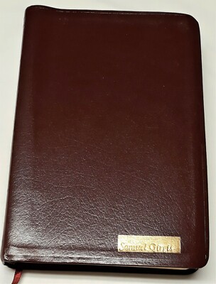 Bible New KJV, Personal Size, Red Letter, Giant Print, Reference, Leather, 1992-image
