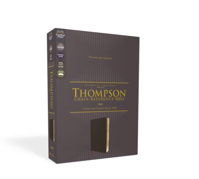NASB Thompson Chain-Reference Bible, Genuine Leather, Calfskin, Black, 1995 Text-image