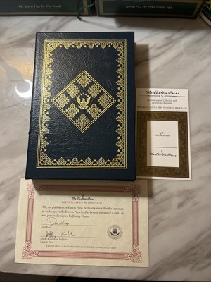 Easton Press “A Full Life” by Jimmy Carter Leather Collector’s SIGNED W/ COA-image