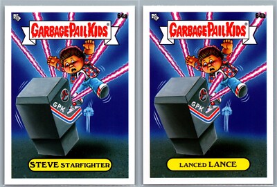The Last Starfighter Lance Guest Garbage Pail Kids Space Movie Spoof 2 Card Set-image