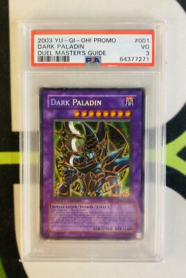 Yu-gi-oh! 2003 DMG-001 Dark Paladin PSA 3 Duel Masters Guide-image