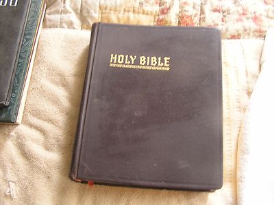 1951 New Standard Reference Blue Bible Blue Ribbon-image