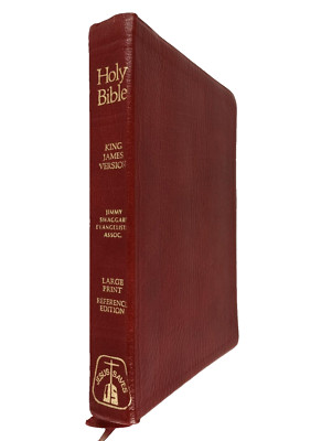 HOLY BIBLE King James Version Study LargePrint Reference Edition Genuine Leather-image
