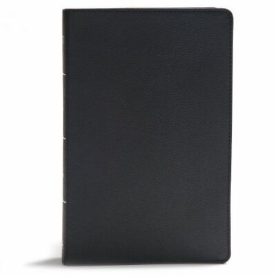 KJV Giant Print Reference Bible, Black Genuine Leather-image