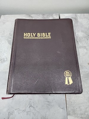 Holy Bible 1951 Hertel Blue Ribbon New Standard Reference Red Letter Edition-image
