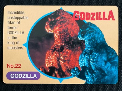 Godzilla The Smog Monster (Hedorah) Card 22 Banpresto 1993 TOHO Movie Rare Japan-image