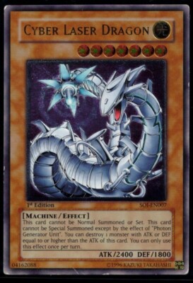 Yugioh Cyber Laser Dragon Ultimate Rare SOI-EN007 1st Edition EU Print HP-MP-image